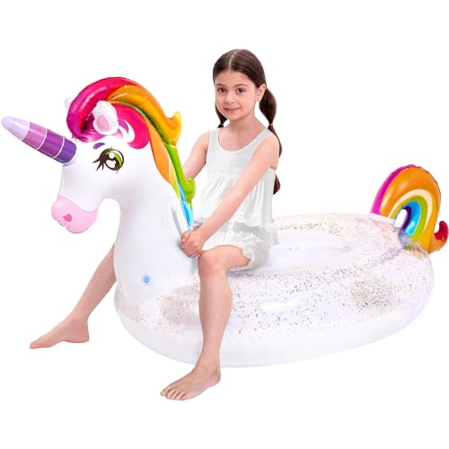 JOYIN aufblasbares Einhorn Pool Float