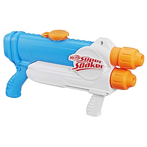 Super Soaker Barracuda Wasserpistole zwei Wasserstrahlen großer 1L Wassertank einfaches...