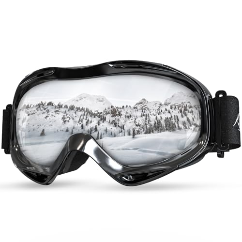 KTEBO Skibrille Herren Damen, UV-Schutz Snowboard brille Anti-Beschlag, Skibrille...