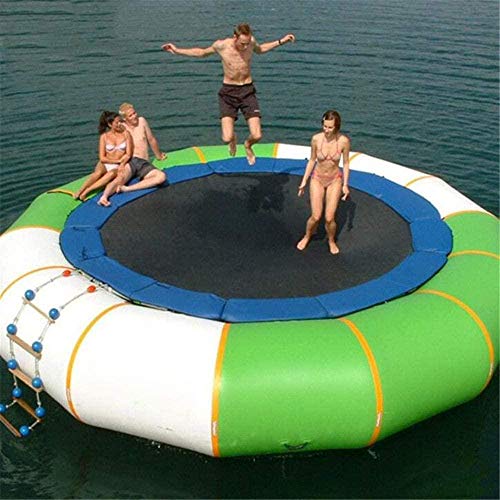 CCHAYE Aufblasbarer Wassertrampolin-Bounce-Splash-gepolsterter Wasser-Bouncer für...