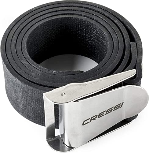 Cressi Marselillas Elasti Belt Tauchen Bleigürtel, Schwarz Elastic Quick-Relase, Uni