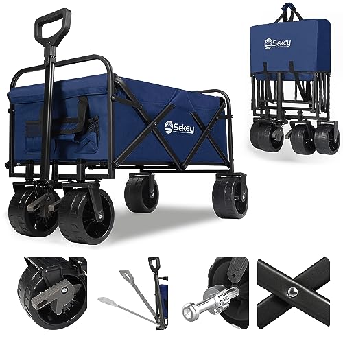 Sekey foldable beach trolley