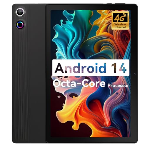 Fullant Android 14 Tablet, Octa-Core Tablet, 10GB RAM+64GB ROM (1TB TF) Android Tablet, 10...