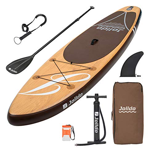 Jolldo SUP Aufblasbare Stand Up Paddle Board 320cm Ultraleichtes Paddleboard mit Paddel,...