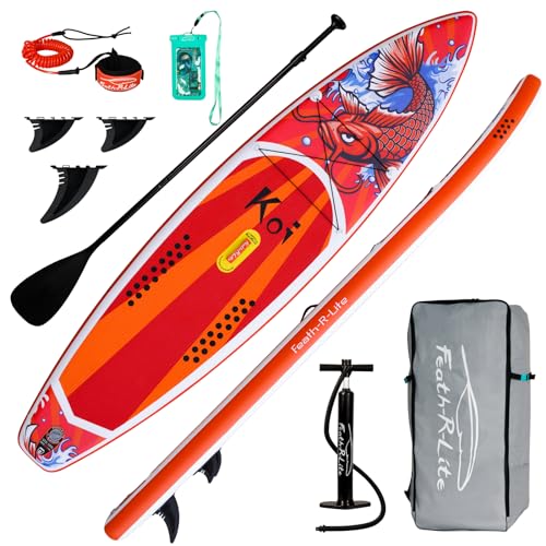 FunWater Aufblasbares Stand Up Paddle Board Surfbrett SUP Komplettes Paddleboard Zubehör...