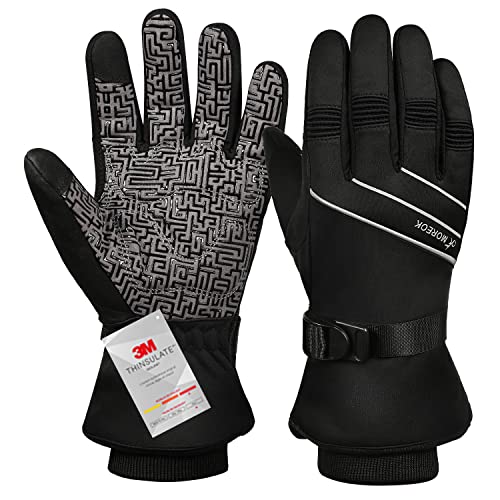 BIKINGMOREOK Winterhandschuhe,-30°F 3M Thinsulate Skihandschuhe Wasserdicht Warme...