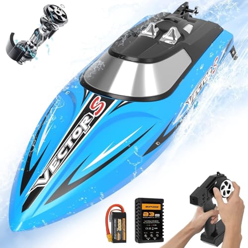 VOLANTEXRC RC Boot Vector S, Ferngesteuertes Boot für Pools und Seen, 45+ kmh RC Boot mit...