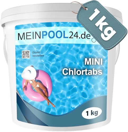 200 Stück Mini - Chlortabletten a 5 Gramm = 1 kg schnelllösliche Tabs für Pool,...