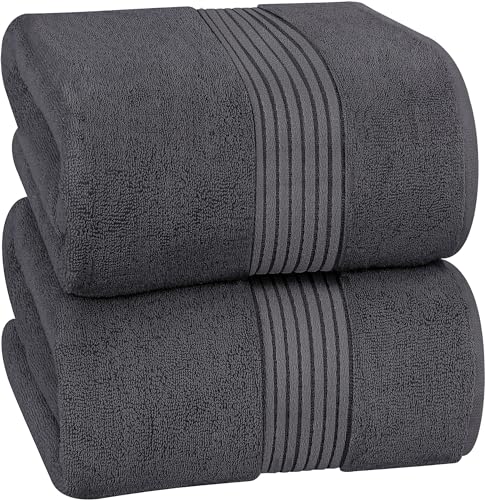 Utopia Towels - 2er Großes Badetuch mit Aufhänger - 100% gekämmte ringgesponnene...