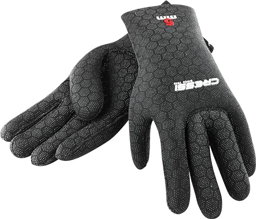 Cressi High Stretch Gloves, Black, XL Handschuhe, Schwarz