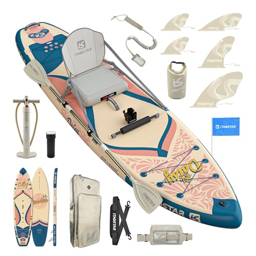 iTAOSTAR D03E 35' Extra Wide Paddle Board for Better Balance, Inflatable Stand Up Paddle...