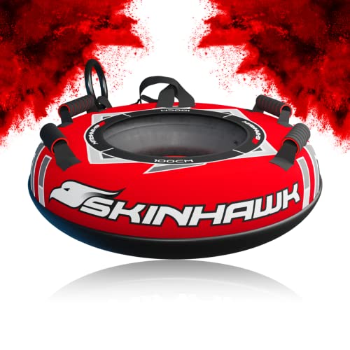 SKINHAWK Profi Snowtube Ø100cm rot Schlitten Bob Rodel Reifen Schneereifen Rutschreifen