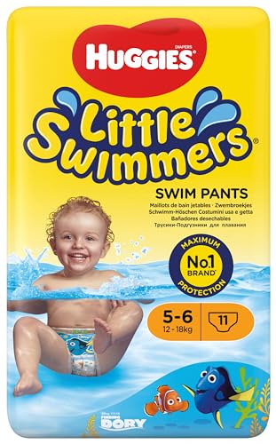 Huggies Little Swimmers Einweg-Schwimmwindeln für Babys und Kinder, Größe 5-6 (12-18...