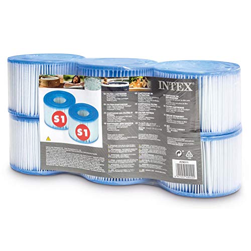 Intex 29011E Typ S1 PureSpa Easy Set Ersatzfilter für Pool, Spa, Whirlpool, Badewanne,...