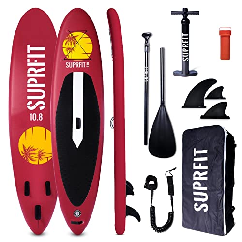 SUPRFIT Stand Up Paddling Board, SUP Board als aufblasbares Komplett-Set, Stand Up Paddle...