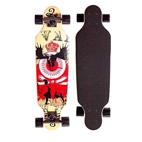 Sumeber Longboard Skateboard 31 Zoll for Anfänger Twin Tip Street Long Board Komplettes...