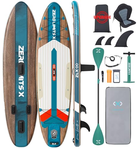 ZLX 320 cm Aufblasbares Stand Up Paddle Board - Premium SUP Board für alle Skill...