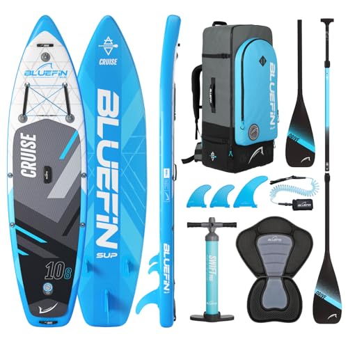 Bluefin Cruise 10'8 SUP | Paddleboard für Erwachsene mit Kajak-Sitz | Bluefin Cruise SUP...