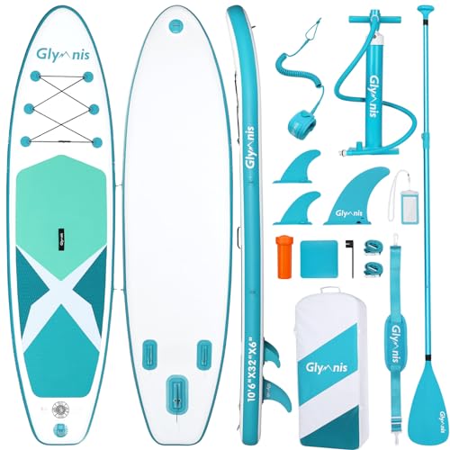 Glymnis SUP Board Stand Up Paddling Board Aufblasbares Stand Up Paddle Board Set 10'6'...
