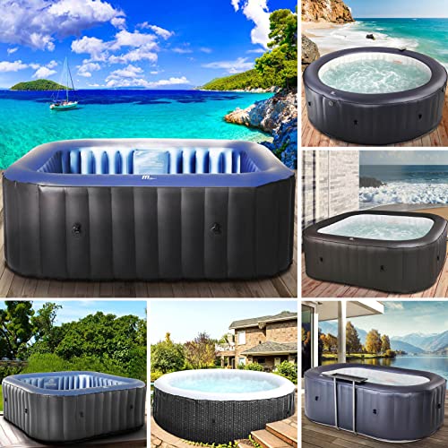 BRAST® Whirlpool aufblasbar MSpa | 4-8 Personen | viele Modelle rund und eckig | Ø...