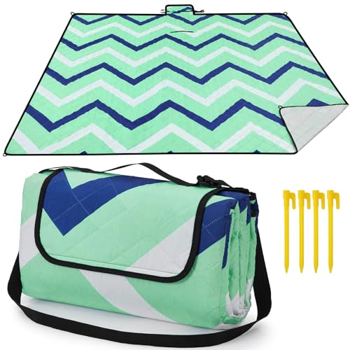 HAUSPROFI Picknickdecke, Wasserdicht XXL Stranddecke, Strandmatte, Picnic Blanket,...