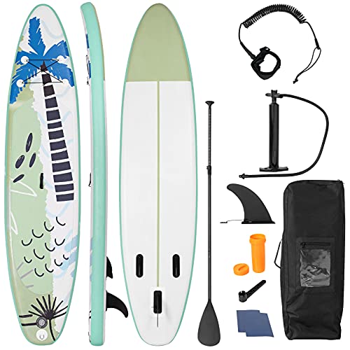 DREAMADE Stand Up Paddle Board, SUP Board mit Teleskop-Paddel, aufblasbar, Paddling Board...