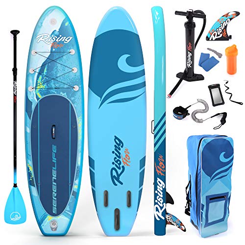 SereneLife Stand Up Paddling Board Set, SUP Board Komplettes Zubehör, Stand Up Paddle...