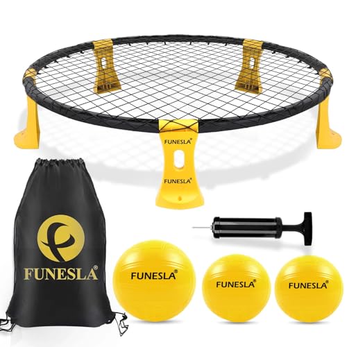 Funeslaball Outdoor Spieleset, Roundnet Spieleset, Outdoor Team Ballspiel bestehend aus...