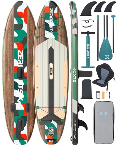 ZLX 320 cm Aufblasbares Stand Up Paddle Board - Premium SUP Board für alle Skill...