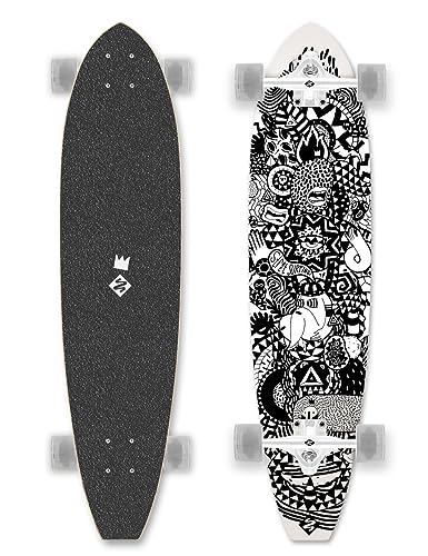 Longboard Cut Kicktail 36' Rumble Jungle