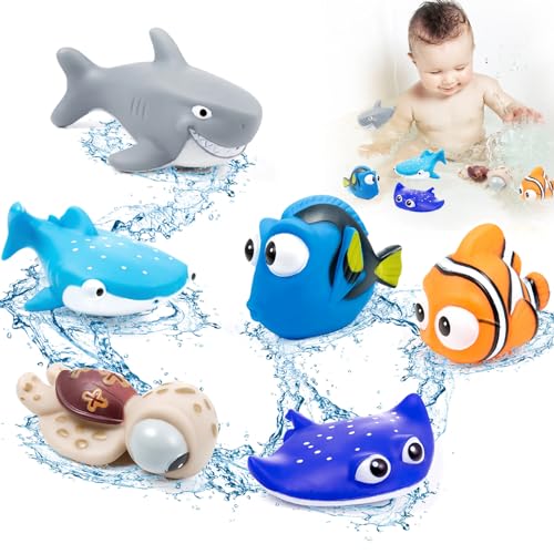 MOOKLIN ROAM 6 Stück Kinder Badespielzeug, Schwimmendes Wasserspielzeug Kinder Geschenk,...