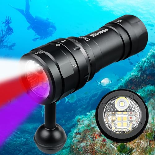 Wurkkos DL07 Tauchlampe,3000 Lumen LED Tauchen Taschenlampe 100 M Unterwasser Foto...