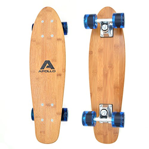 Apollo Fancy Skateboard, Vintage Mini Cruiser | Komplett, 22.5inch | Mini-Board mit Holz...