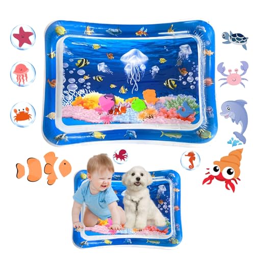 Wasserspielmatte Baby,Wasser Spielmatte für Baby,Water Mat Baby,Water Sensory Mat,Aqua...