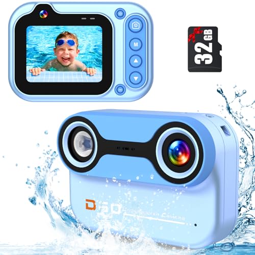 YunLone Unterwasserkamera, Digitalkamera Wasserdicht 10ft 1080P Full HD 26MP 10X...