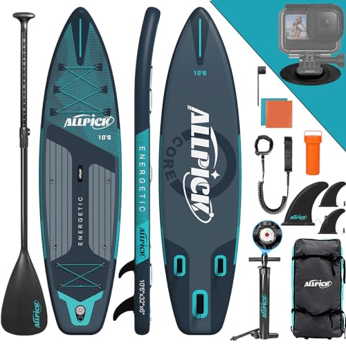 ALLPICK Premium SUP Board Set | Stand Up Paddling Board Aufblasbar | Mit Universal...