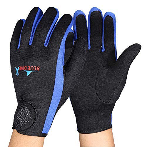 VGEBY 1 Paar Tauchen Neopren Schnorcheln Kajak Surfen Wassersport (Black Blue M)