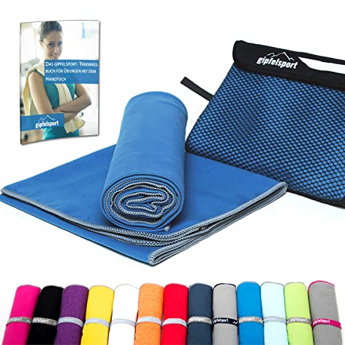 gipfelsport Mikrofaser Handtuch Set - für Sauna, Fitness, Sport I Strandtuch,...