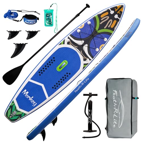 FunWater Aufblasbares Stand Up Paddle Board Surfbrett SUP Komplettes Paddleboard Zubehör...