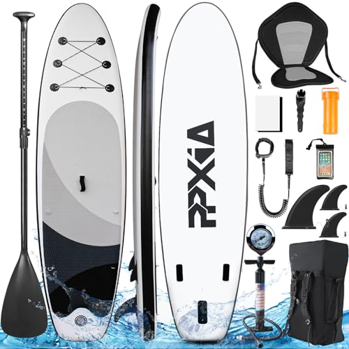 PPXIA Stand Up Paddling Board, Aufblasbares SUP Board Komplettes Zubehör, Stand Up Paddle...