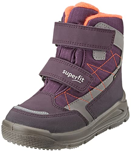 Superfit Mars warm gefütterte Gore-Tex Schneestiefel, LILA/ORANGE 8510, 35 EU