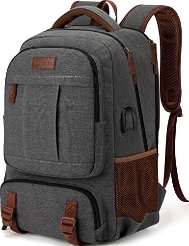 Tzowla Canvas Laptop Rucksack aus Segeltuch,Reise Backpack Tasche Herren und Damen,Arbeit...