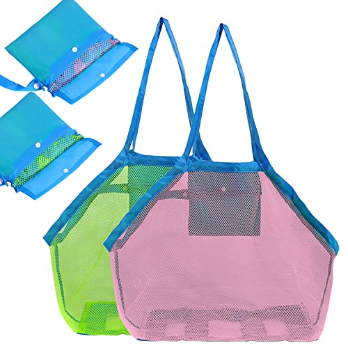 ZDNT 2 Stück Strandspielzeug Tasche,Sandspielzeug Tasche,Strandtasche...