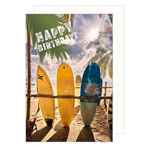 Edition Seidel Premium Geburtstagskarte mit Umschlag. Glückwunschkarte Billet Happy...
