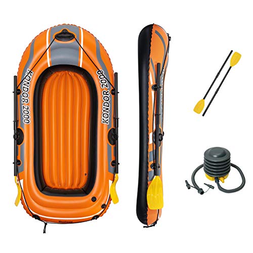 Bestway Schlauchboot-Set, Kondor 2000, 188 x 98 x 30 cm, für 1 Erwachsenen + 1 Kind