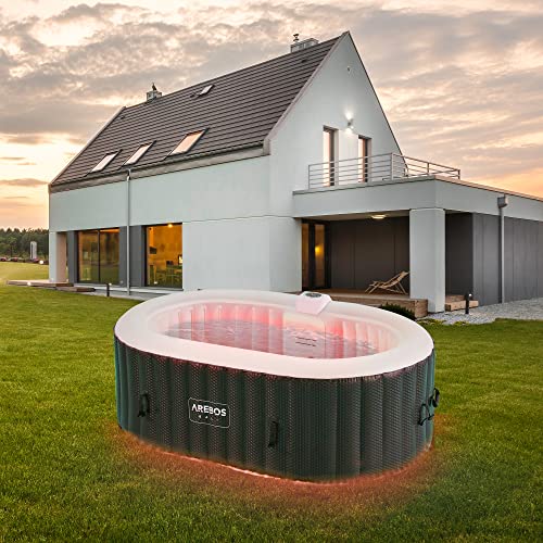 AREBOS hot tub with LED lighting