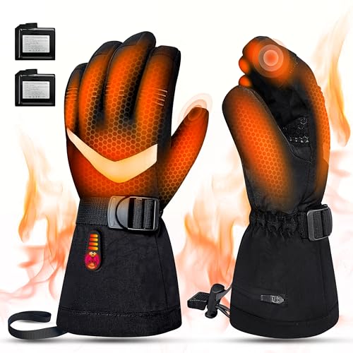 FOTFLACE Beheizte Handschuhe für Damen Herren Beheizbare Handschuhe Mit 7.4V...