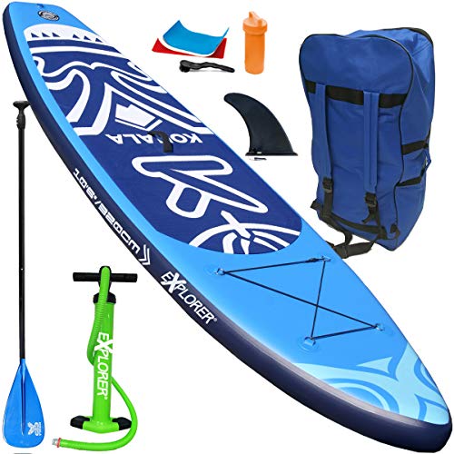 EXPLORER SUP Kohala Stand Up Paddling Board Blau 320x81x15cm bis 140kg Komplettset mit...