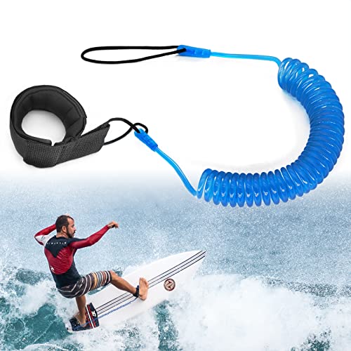 JEEZAO Surfboard Leash,TPU Paddle Leash mit Sicherheit Fußschlaufe für Stand Up Paddle...