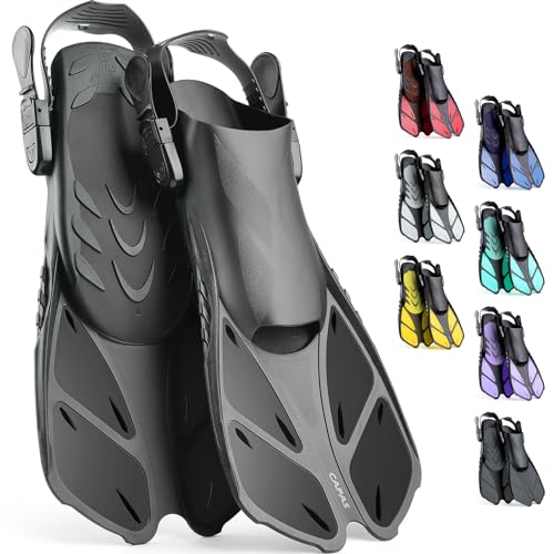 CAPAS swim fins for snorkeling, Swimming fins, Short Adjustable